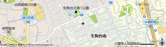 奈良県生駒市生駒台南169周辺の地図