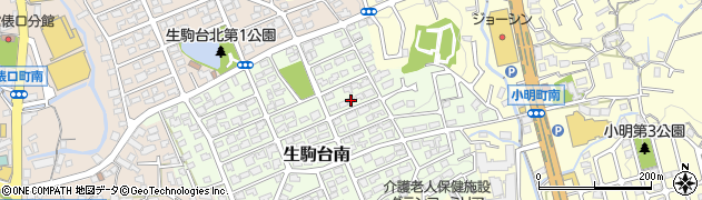 奈良県生駒市生駒台南79周辺の地図