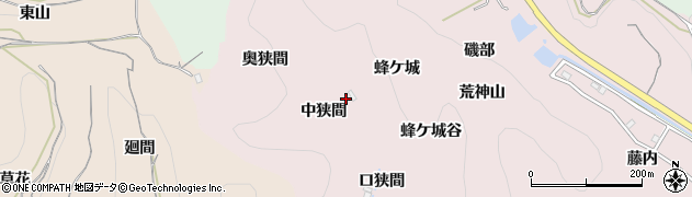 愛知県知多郡南知多町師崎中狭間周辺の地図