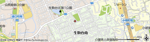 奈良県生駒市生駒台南144周辺の地図