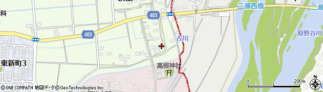 静岡県磐田市新出609周辺の地図