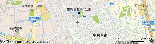 奈良県生駒市生駒台南159周辺の地図