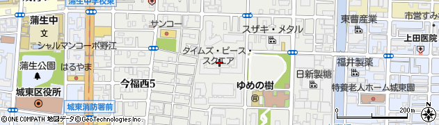 大阪府大阪市城東区今福西6丁目2周辺の地図