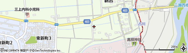 静岡県磐田市新出660周辺の地図