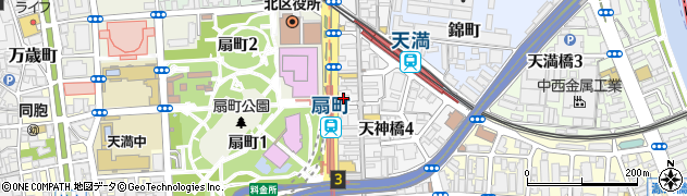 関西みらい銀行天神橋筋支店周辺の地図