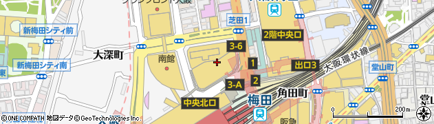 カプリチョーザ リンクス梅田店周辺の地図