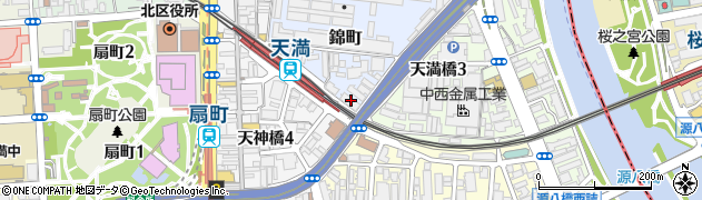 大阪労連周辺の地図