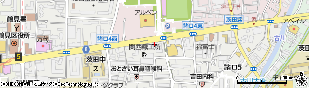 網干産業株式会社　大阪営業所周辺の地図