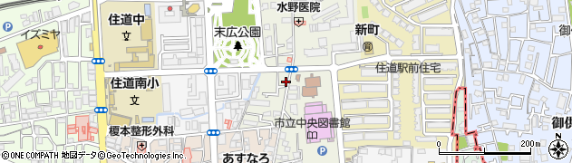 大阪府大東市新町12周辺の地図
