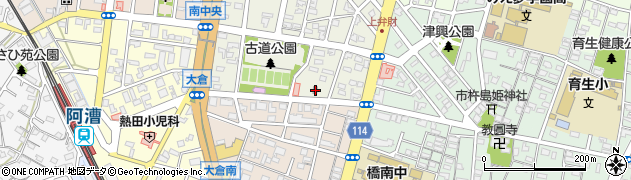 津橋南郵便局 ＡＴＭ周辺の地図