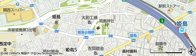 姫島公園周辺の地図