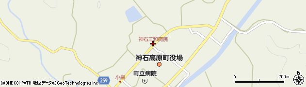 神石三和病院周辺の地図