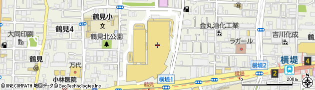 イオン鶴見緑地店周辺の地図