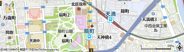 がんこ寿司 天満寿司店周辺の地図