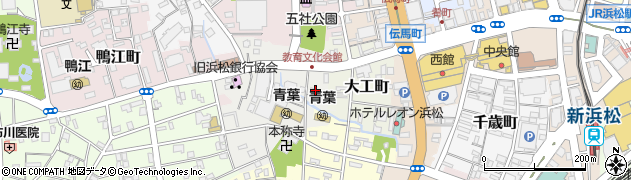 静岡県浜松市中央区栄町周辺の地図
