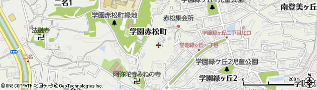 奈良県奈良市学園赤松町3618周辺の地図