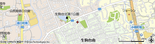 奈良県生駒市生駒台南140周辺の地図