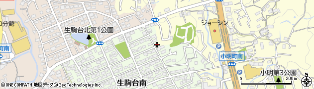 奈良県生駒市生駒台南96周辺の地図