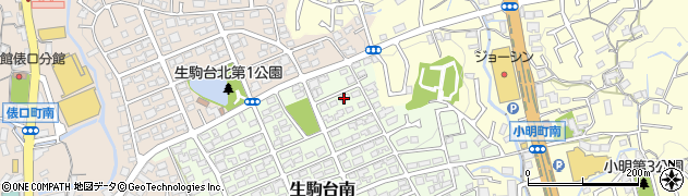 奈良県生駒市生駒台南104周辺の地図