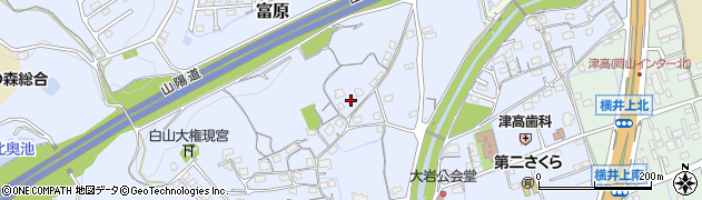 岡山県岡山市北区富原3153周辺の地図