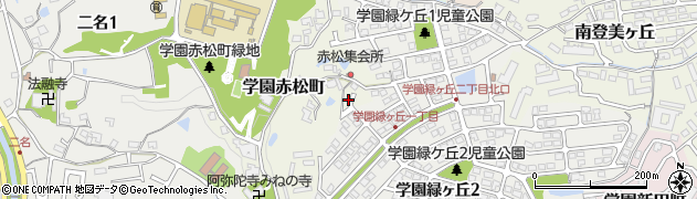 奈良県奈良市学園赤松町3602周辺の地図