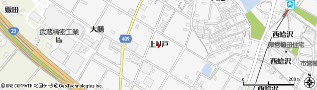 愛知県豊橋市植田町（上リ戸）周辺の地図