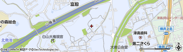 岡山県岡山市北区富原3145周辺の地図