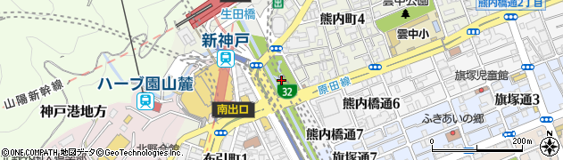 生田川公園周辺の地図