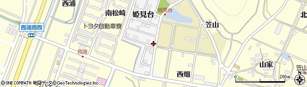 愛知県田原市姫見台115周辺の地図