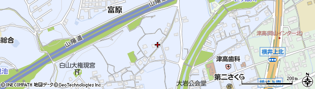 岡山県岡山市北区富原3159周辺の地図