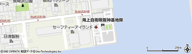 自衛隊海上自衛隊阪神基地隊周辺の地図