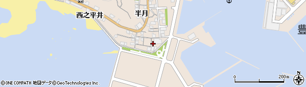 愛知県知多郡南知多町豊浜半月87周辺の地図