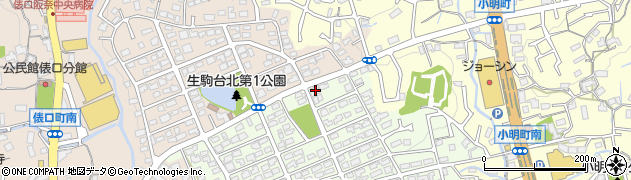 奈良県生駒市生駒台南127周辺の地図