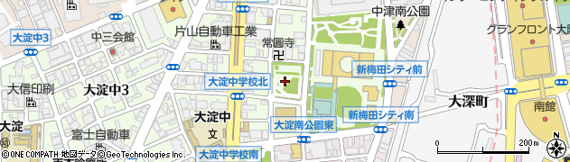 大淀中公園周辺の地図