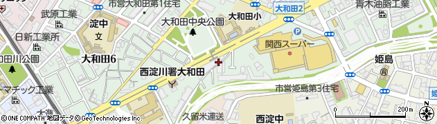 府道大阪池田線周辺の地図