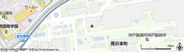 兵庫県神戸市灘区灘浜東町周辺の地図