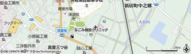 静岡県湖西市新居町中之郷周辺の地図