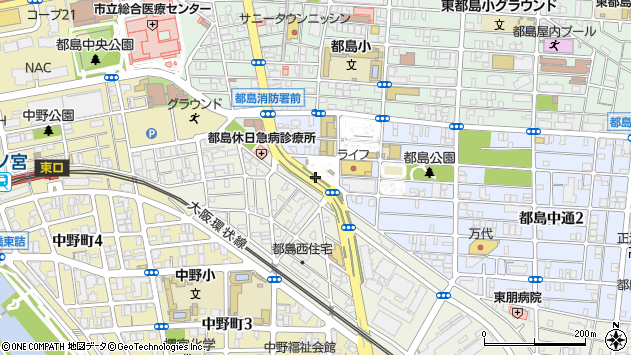 〒534-0022 大阪府大阪市都島区都島中通の地図