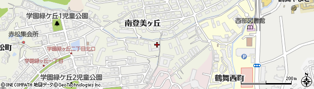 奈良県奈良市南登美ヶ丘周辺の地図