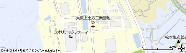 静岡県掛川市上土方工業団地周辺の地図