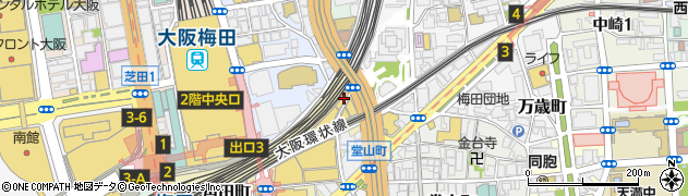 ＪＲ西日本大阪開発株式会社　保安室周辺の地図