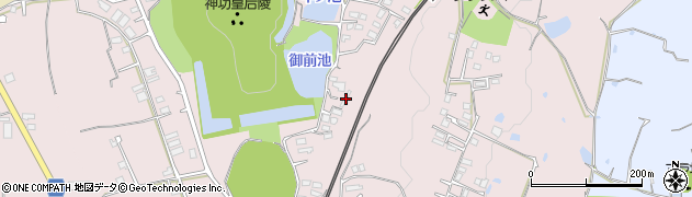 奈良県奈良市山陵町565周辺の地図