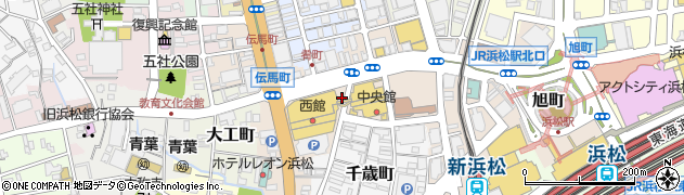 ザザシティ浜松周辺の地図