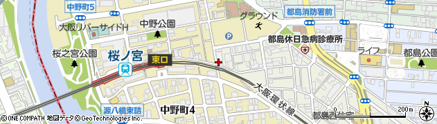 穴場 桜ノ宮店周辺の地図
