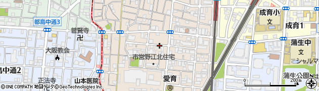 大阪府大阪市城東区野江周辺の地図