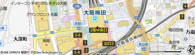 成城石井阪急三番街店周辺の地図