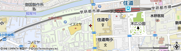 らあめん大阪住道店周辺の地図