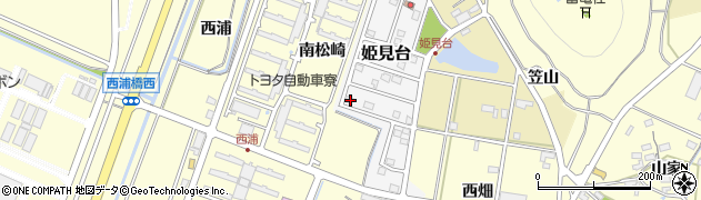 愛知県田原市姫見台104周辺の地図