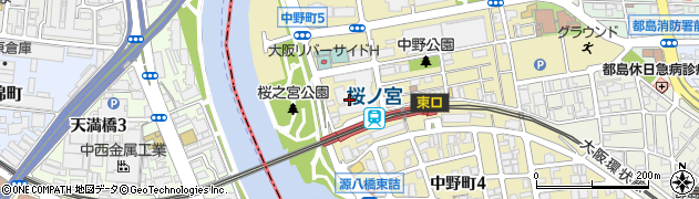 大阪府大阪市都島区中野町5丁目2周辺の地図