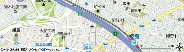 東姫島公園周辺の地図